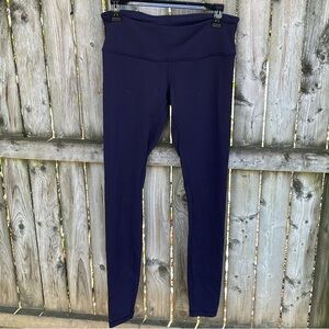 Lululemon Wunder Under mid rise full length W5BJMS Luon Navy Blue 8